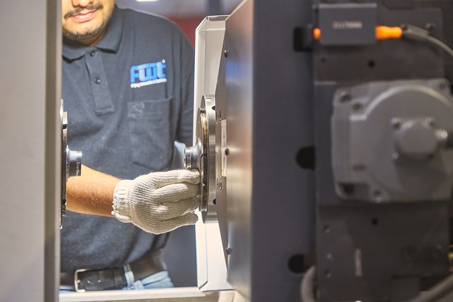 A friction welding operator.