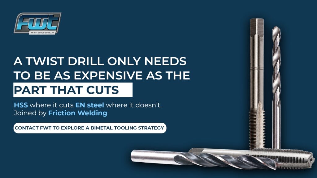 Graphic depicting twist drills and the blog title